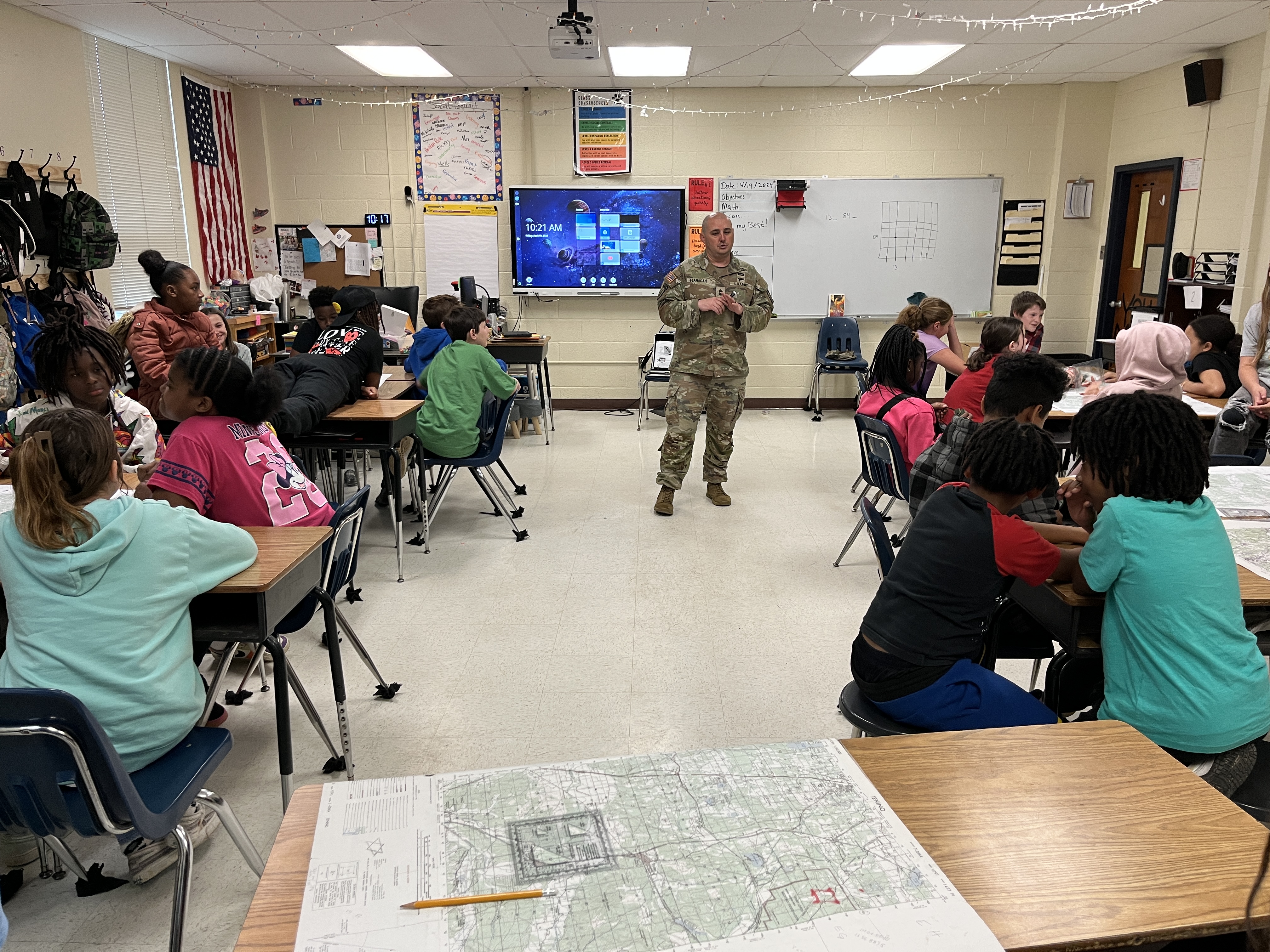 students listening to sgt. 