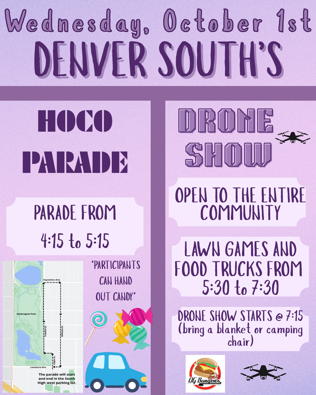 Homecoming Parade and Lights information