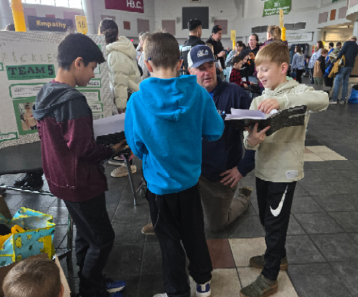 Students show off their solar car project