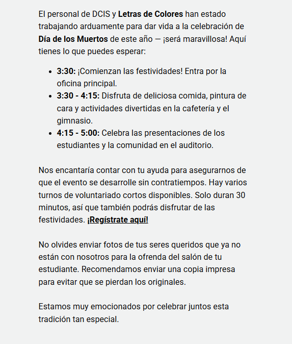 PTA - Dia de los Muertos