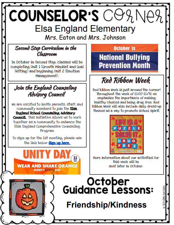 Counselor's Newsletter