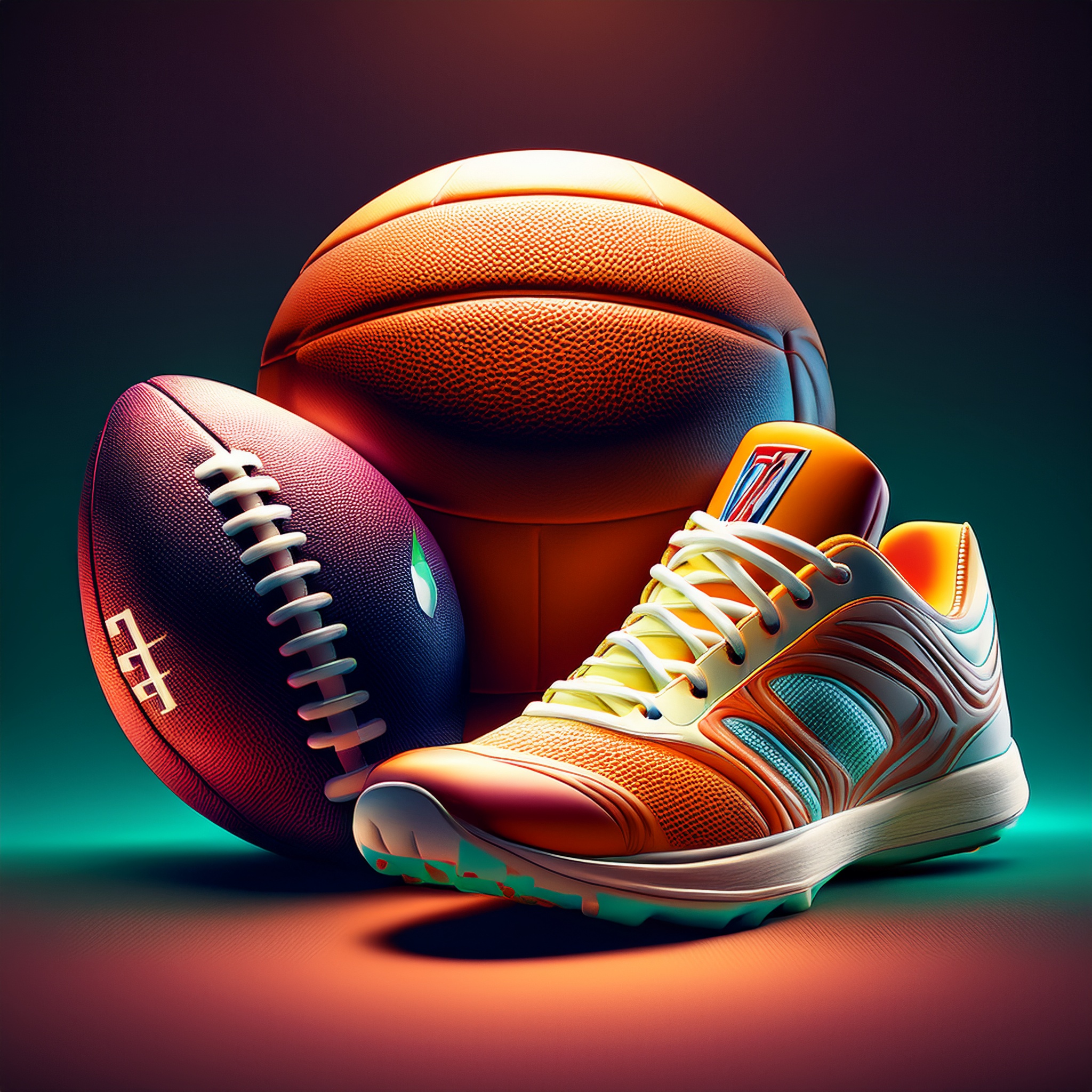 Volleyball, football, and running