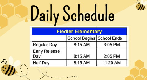Fiedler Daily Schedule graphic