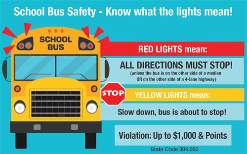 Bus safety graphic