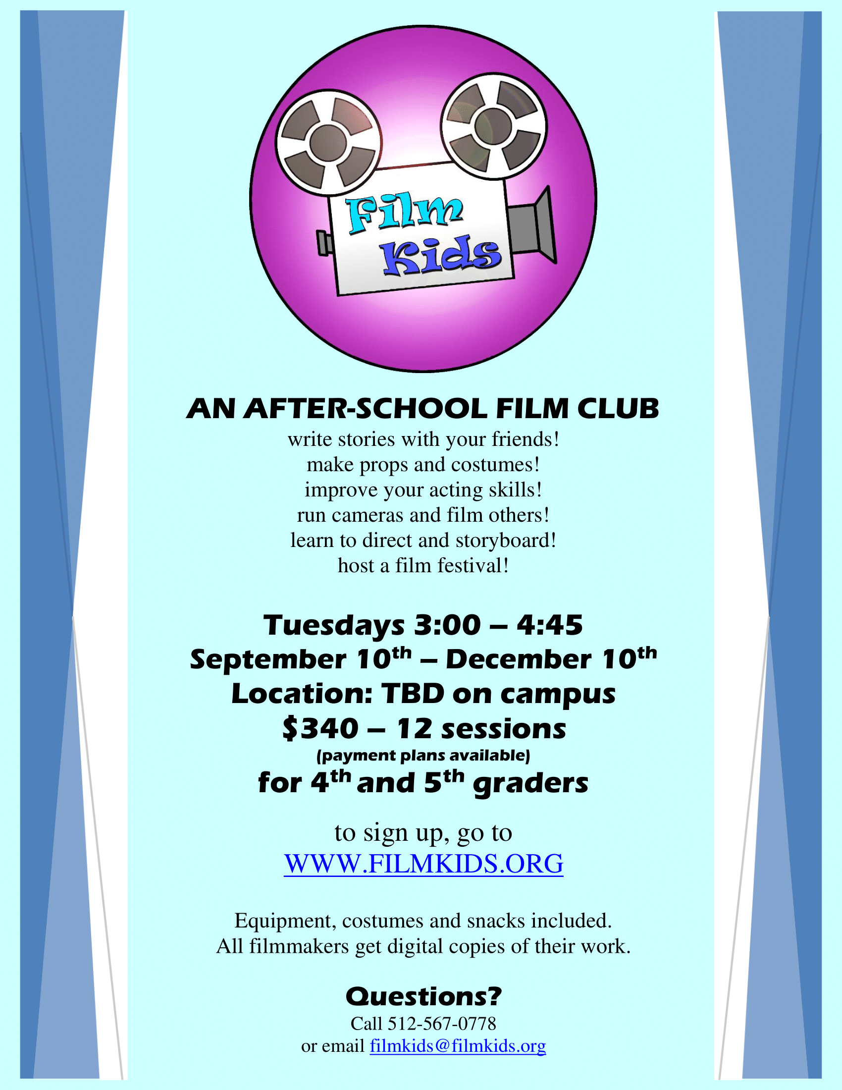 Flyer for Film Kids