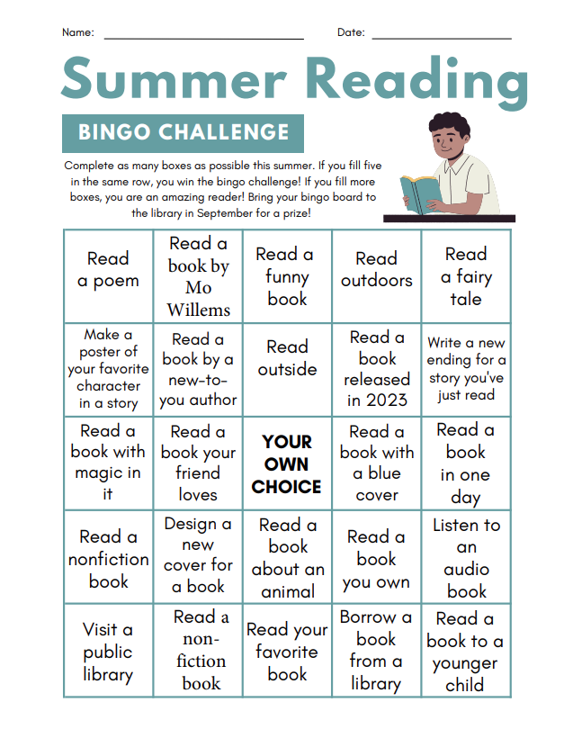 Summer Reading Bingo Challenge