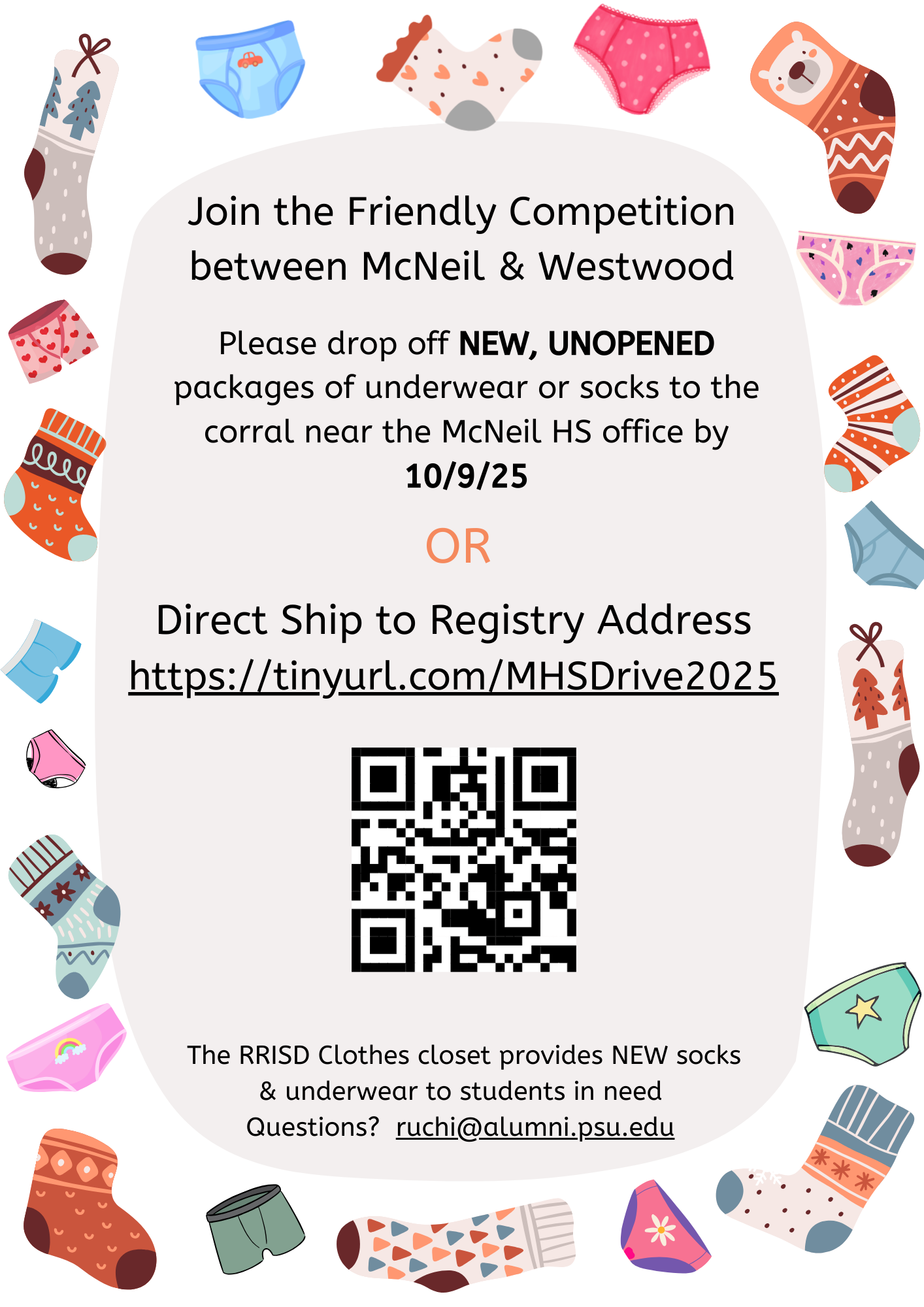 New Sock and Underwear Drive.  McNeil v. Westwood
