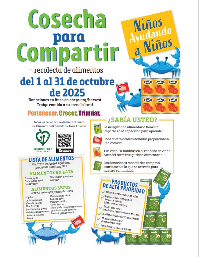 spanish flyer advertising food drive