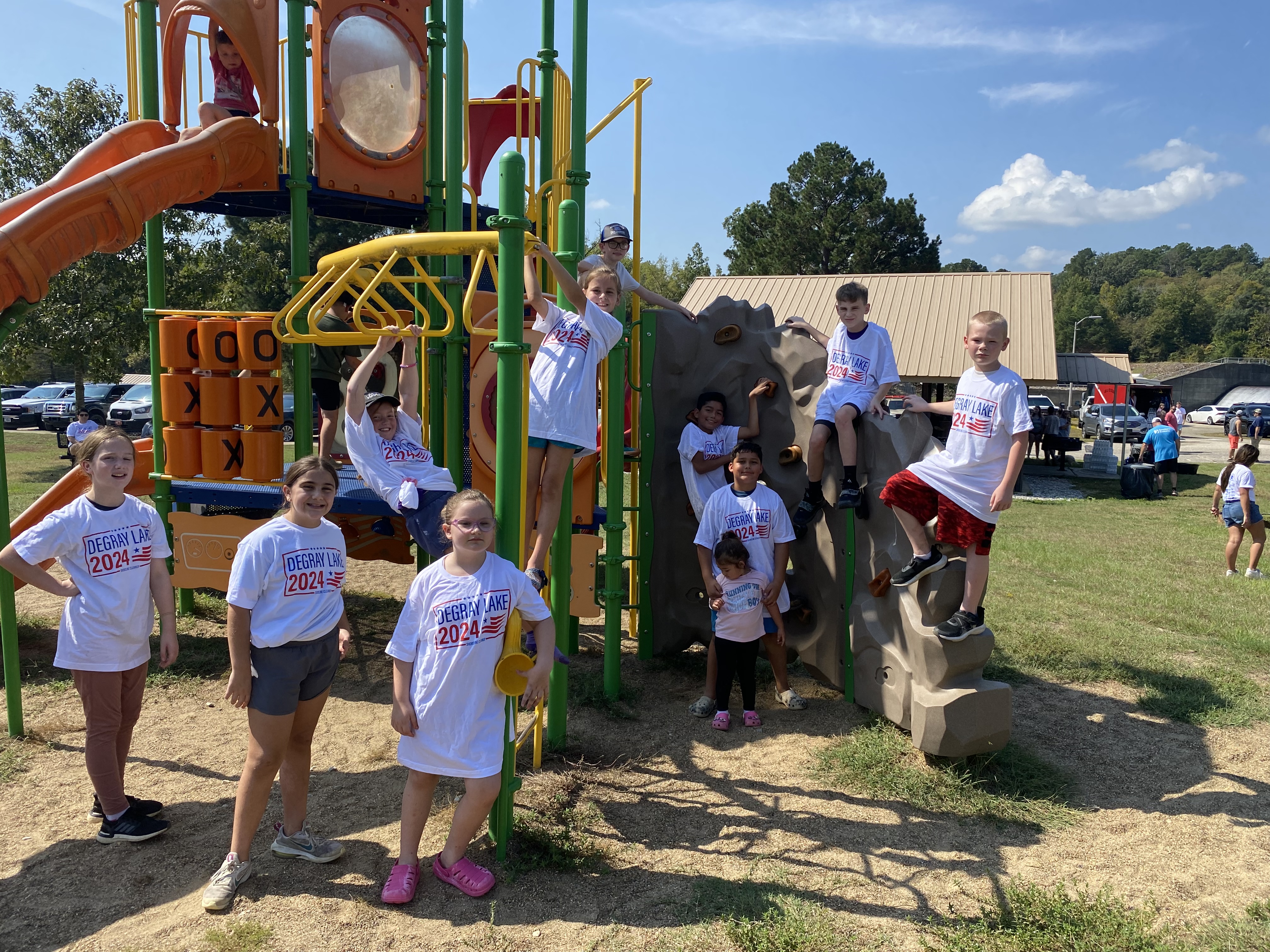 students on a playground