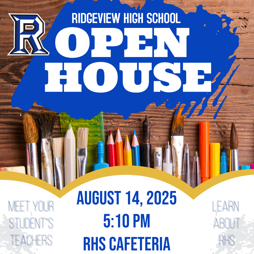 flyer with date of open house