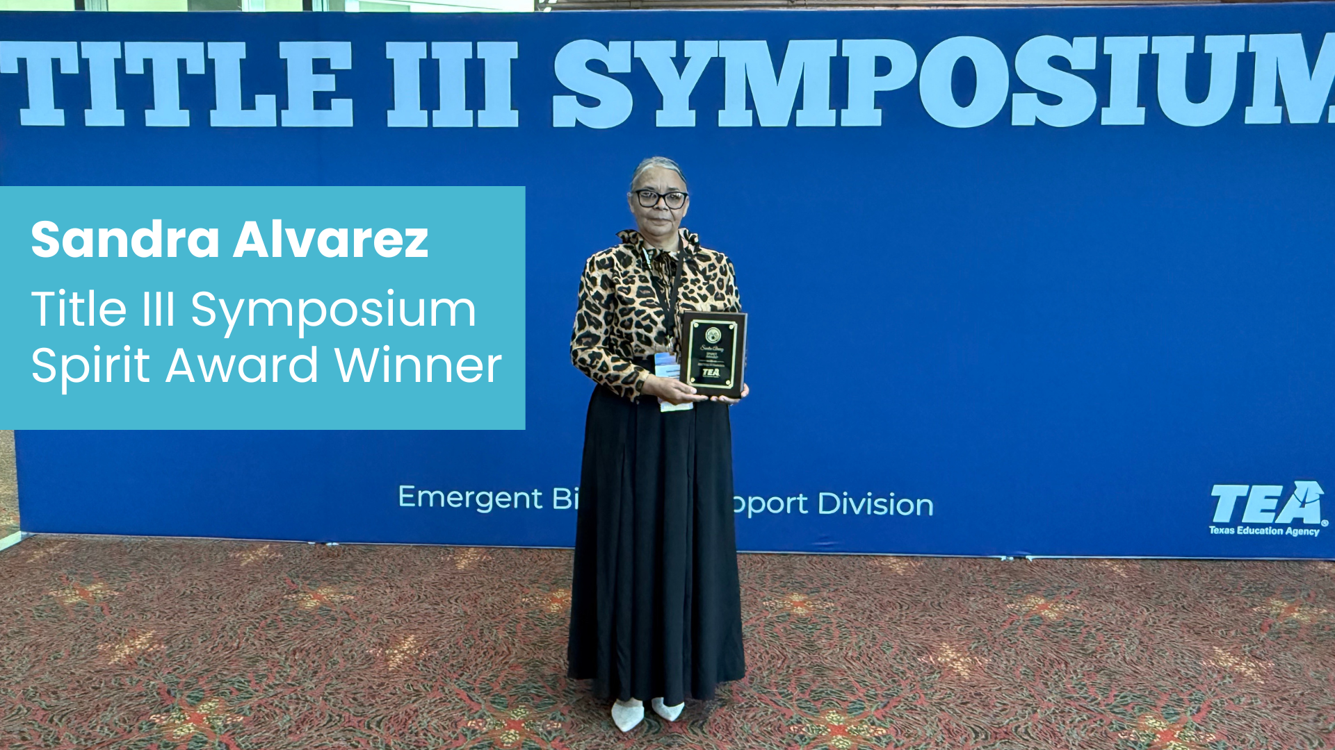 Sandra Alvarez Named 2025 Emergent Bilingual Paraprofessional of the Year 