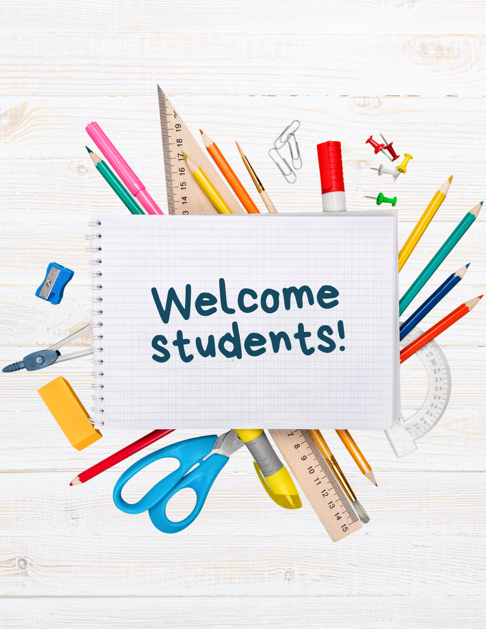 Welcome Students Graphic