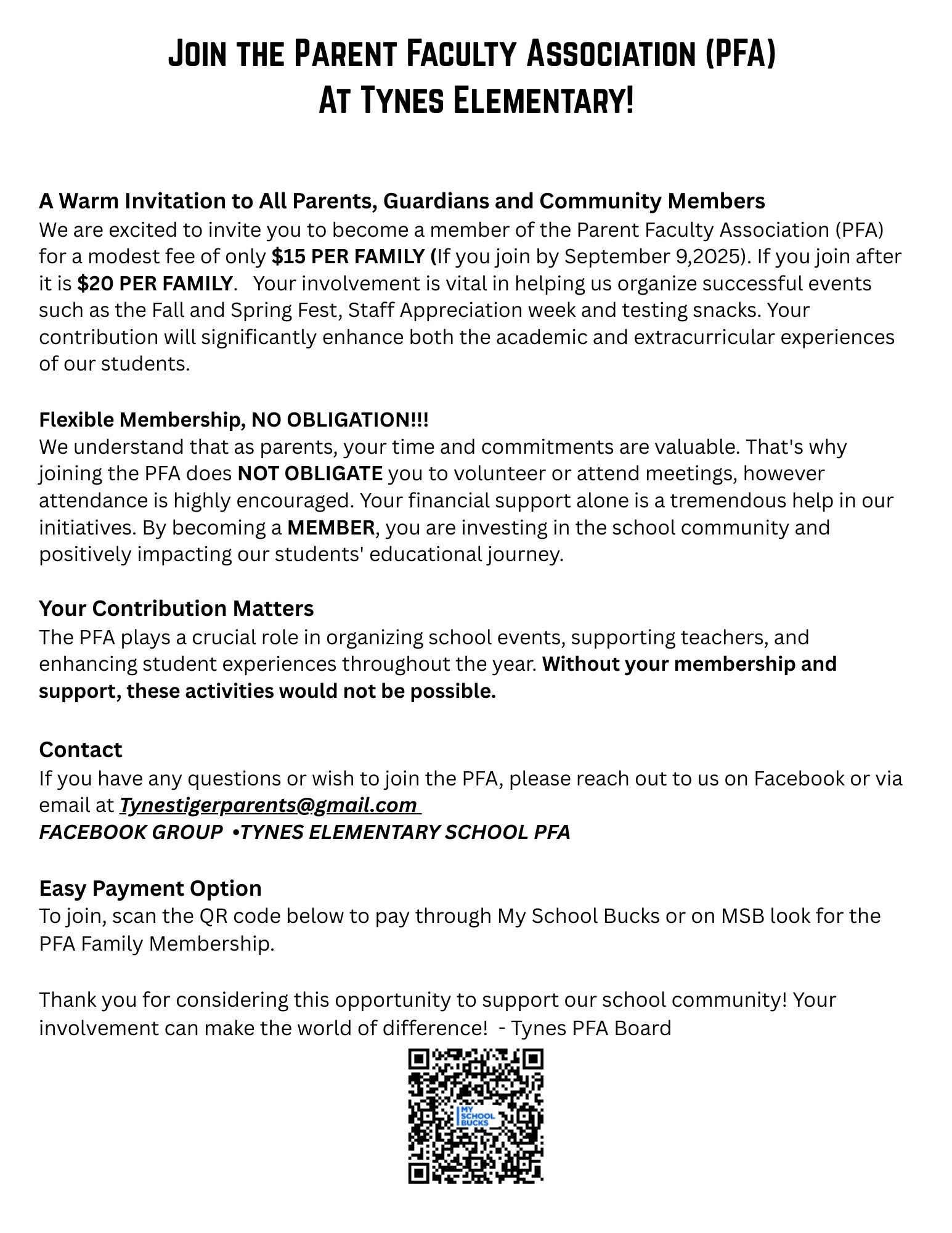 PFA Flyer