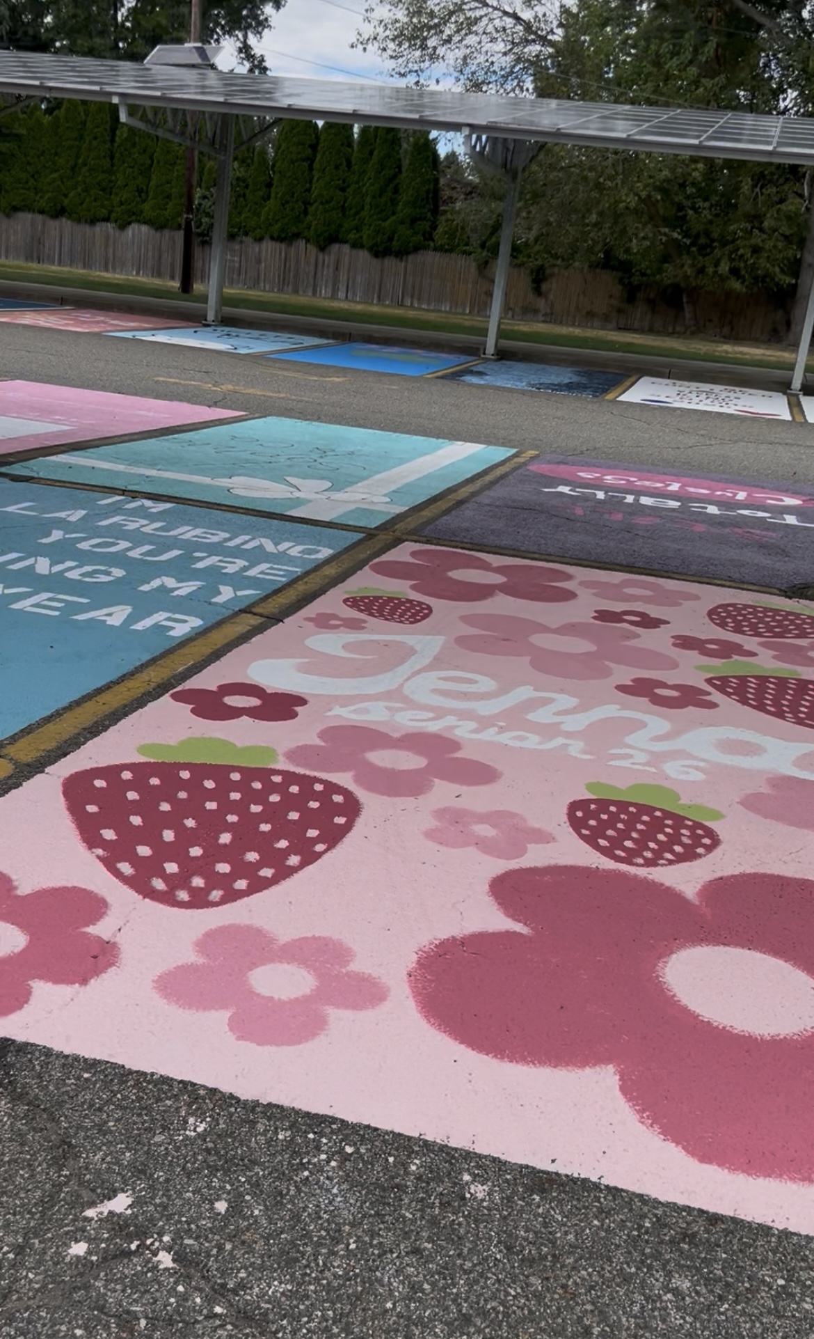 WHHS Paints a Parking Spot