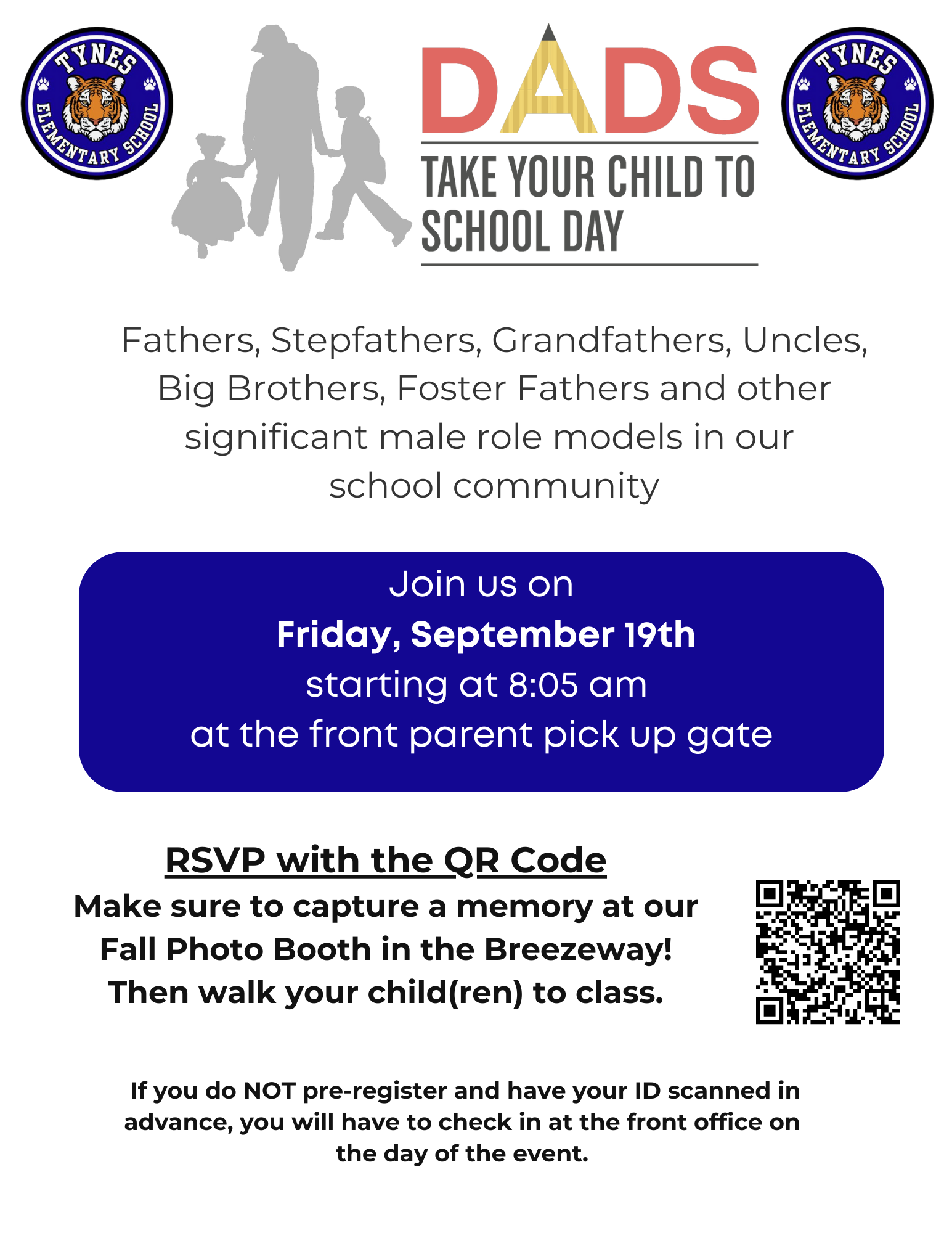 Dads to School Flyer