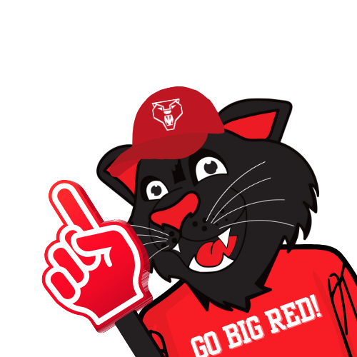 PAWS in Go Big Red gear