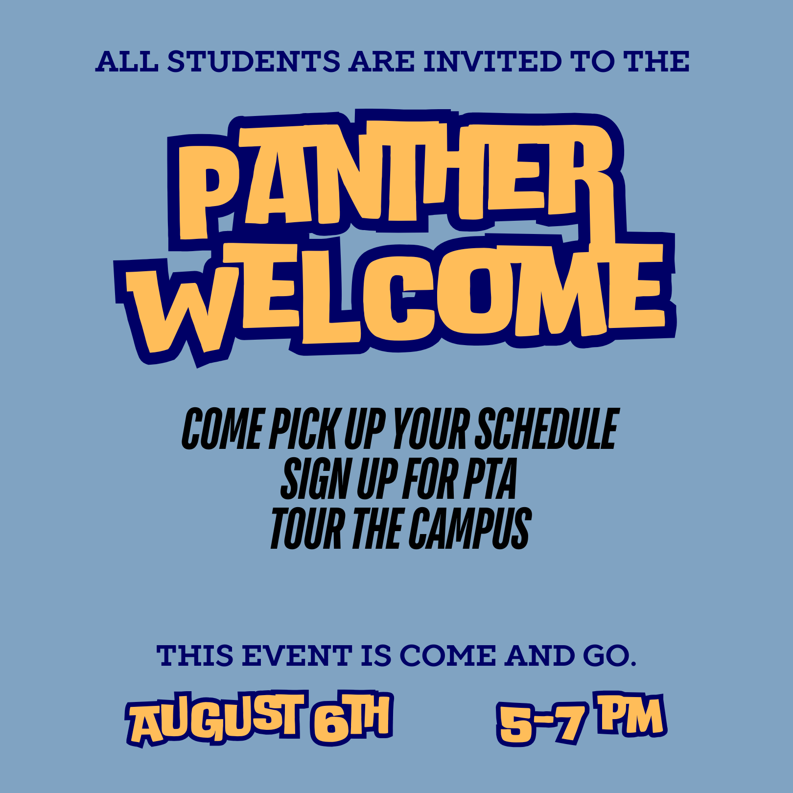 Panther Welcome