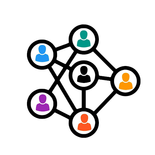 grid of people being connected to one another