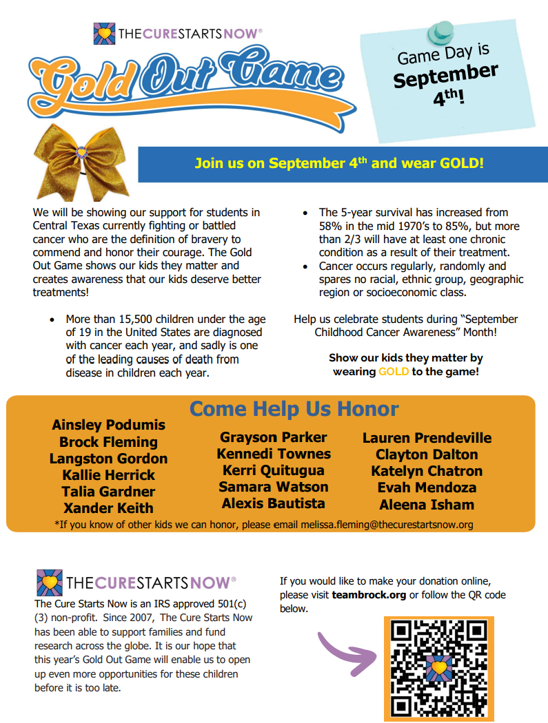 flyer gold out