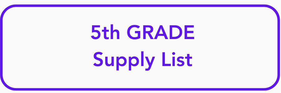 5th Grade Supply List