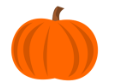 pumpkin graphic for September and October 2025 newsletters
