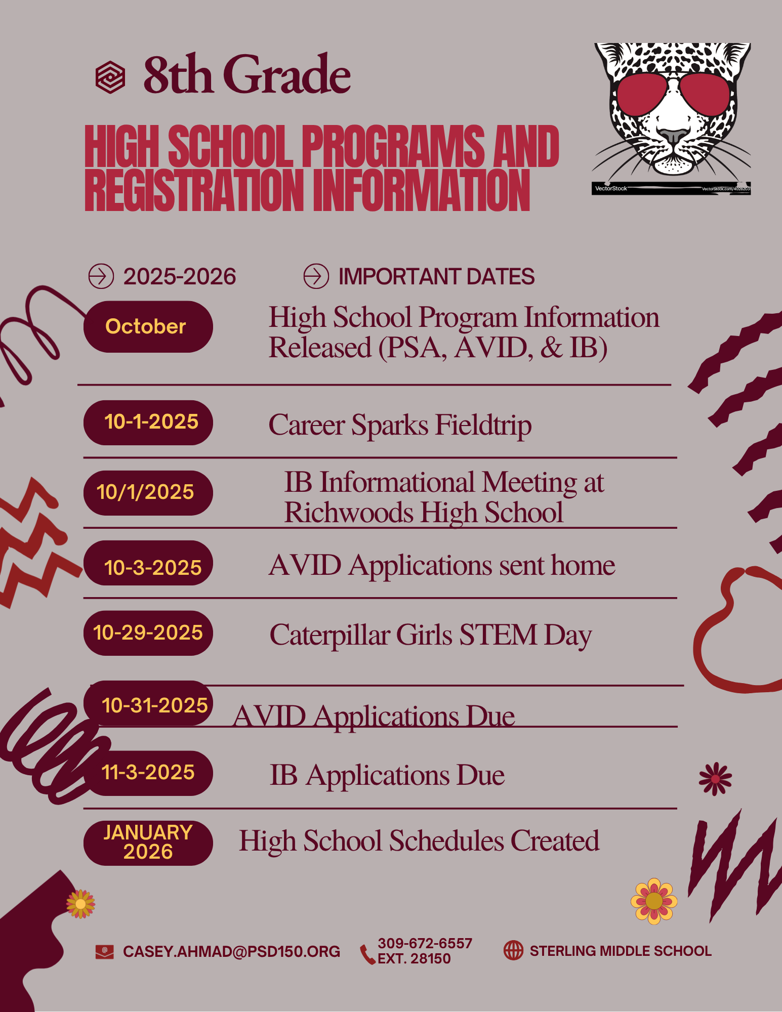 8th grade registration