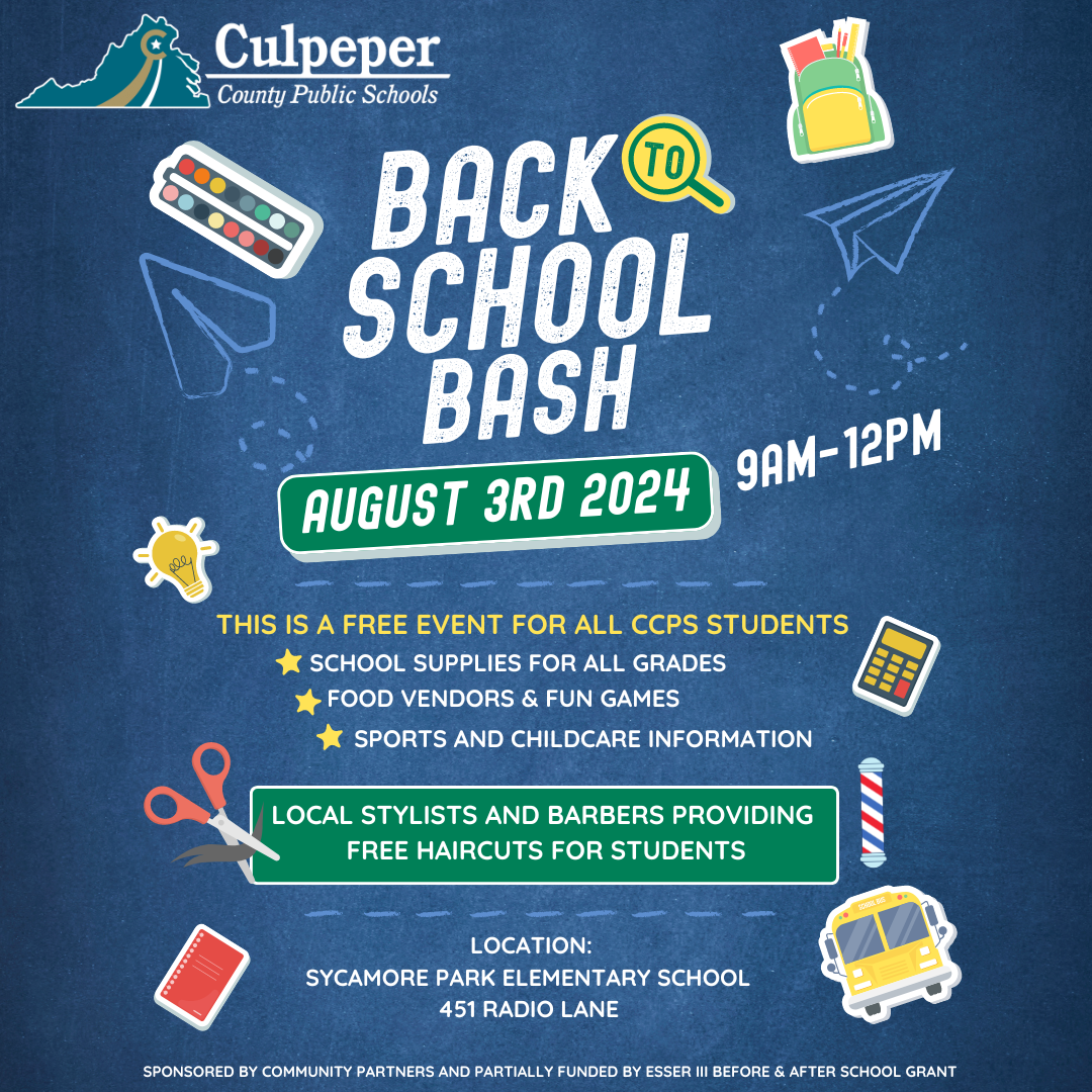 back to schoo bash information, all included in news article