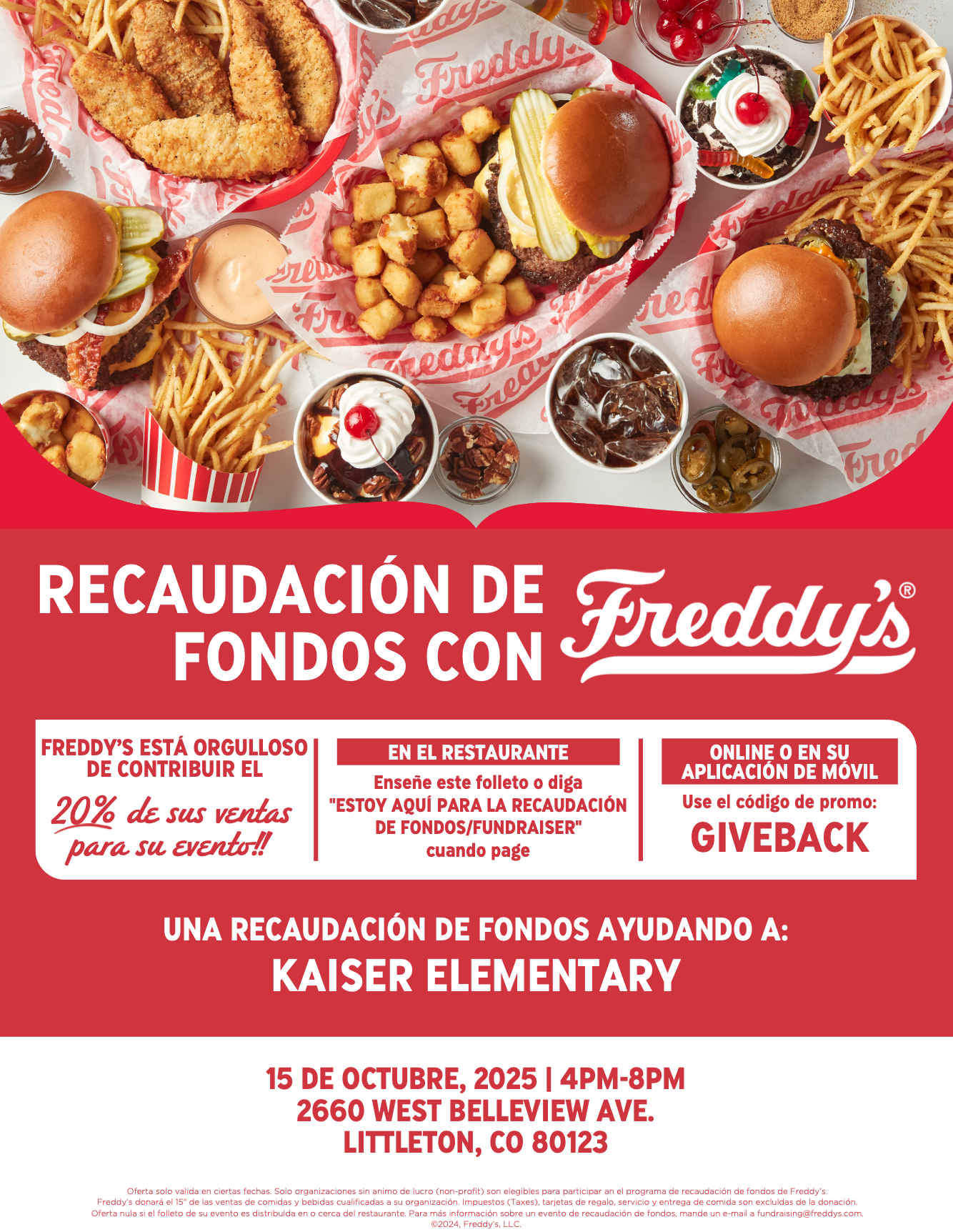 Freddy's Fundraiser