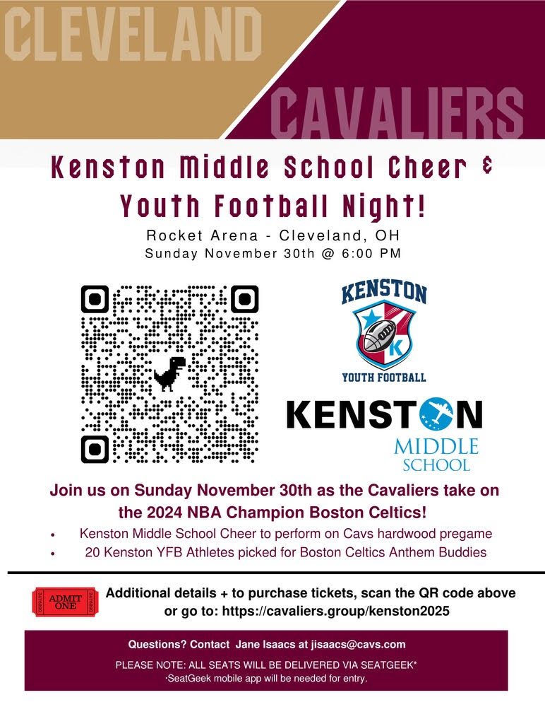 KMS Cheer and Youth Football Cavs Night