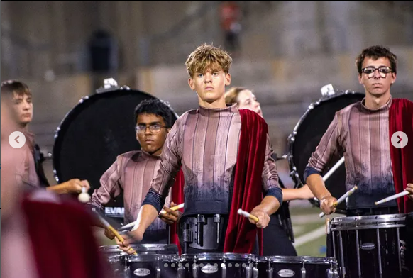 McNeil Band in Action at a Football Game Halftime