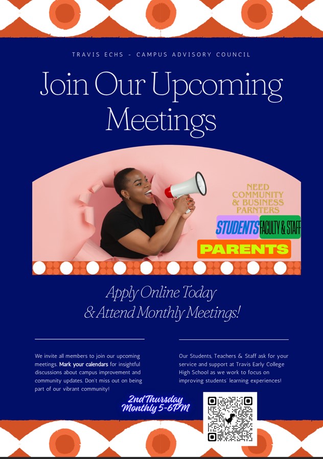 Campus Advisory Council upcoming meetings