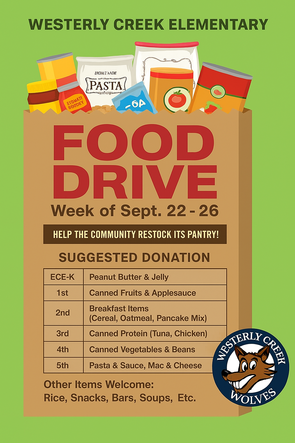 wce food drive