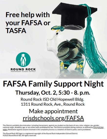 FAFSA Support Night Flyer, English
