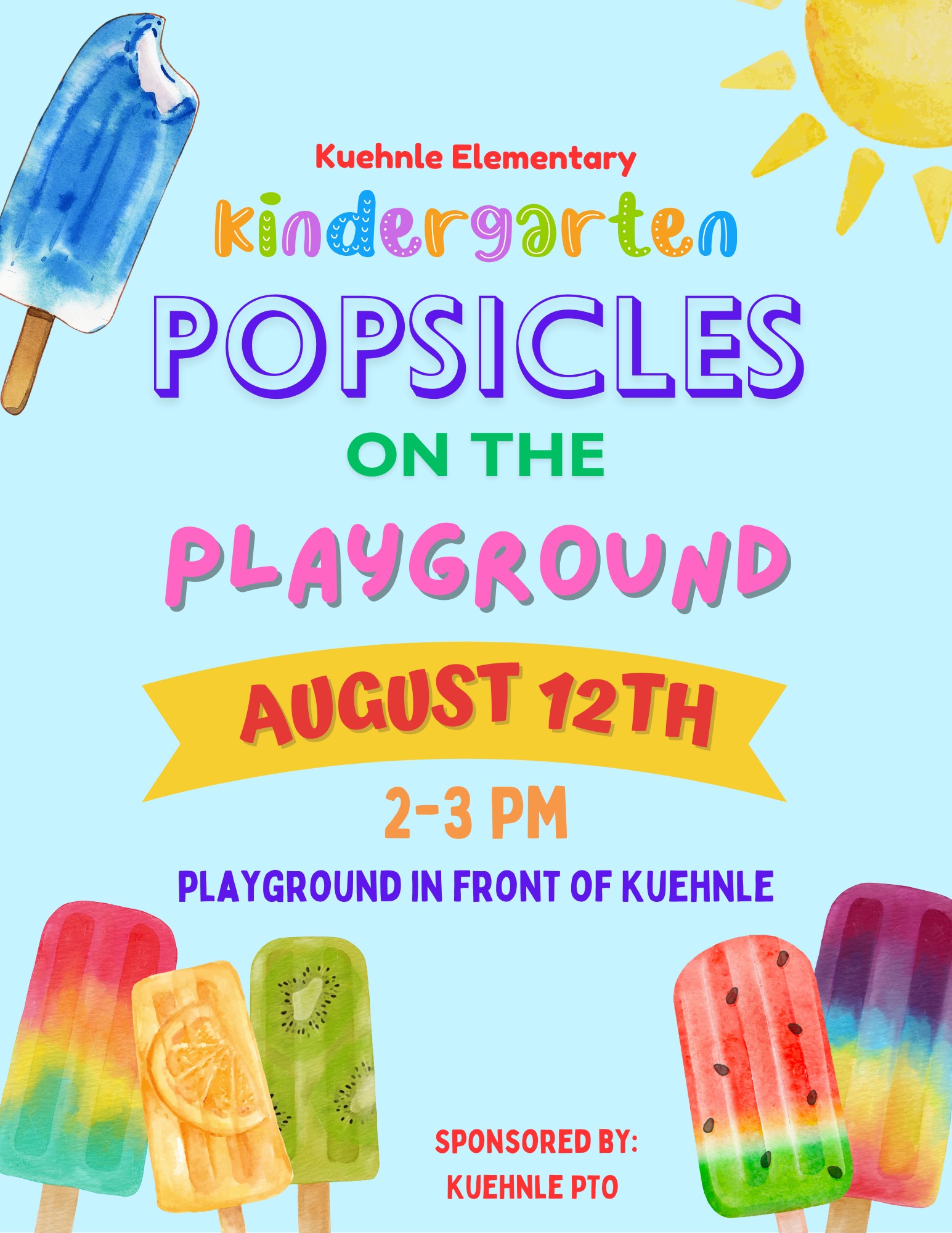 Graphic of popsicles on playground