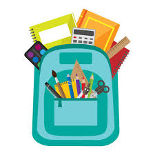 graphic of school supplies