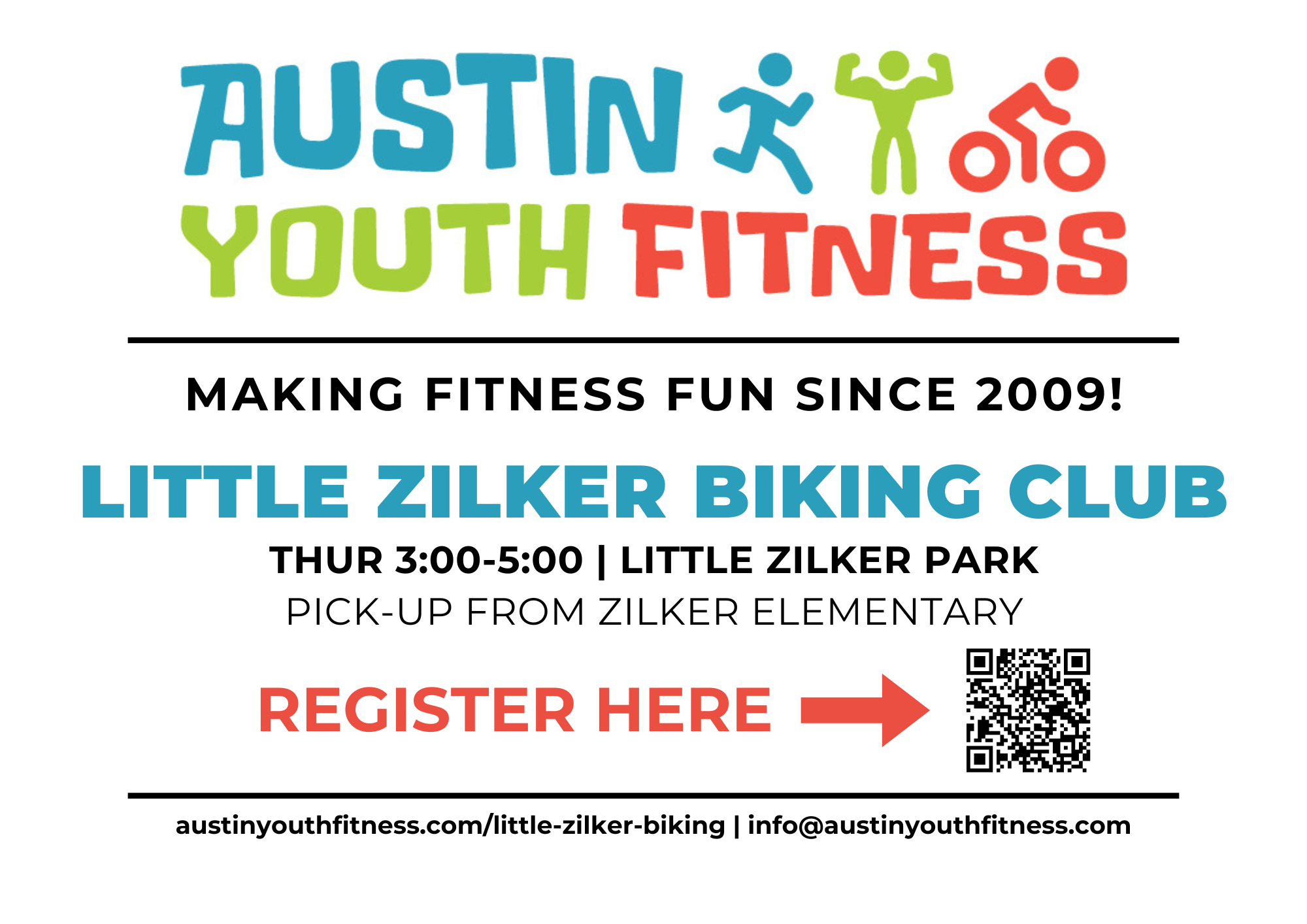 Flyer for AYF Biking Club