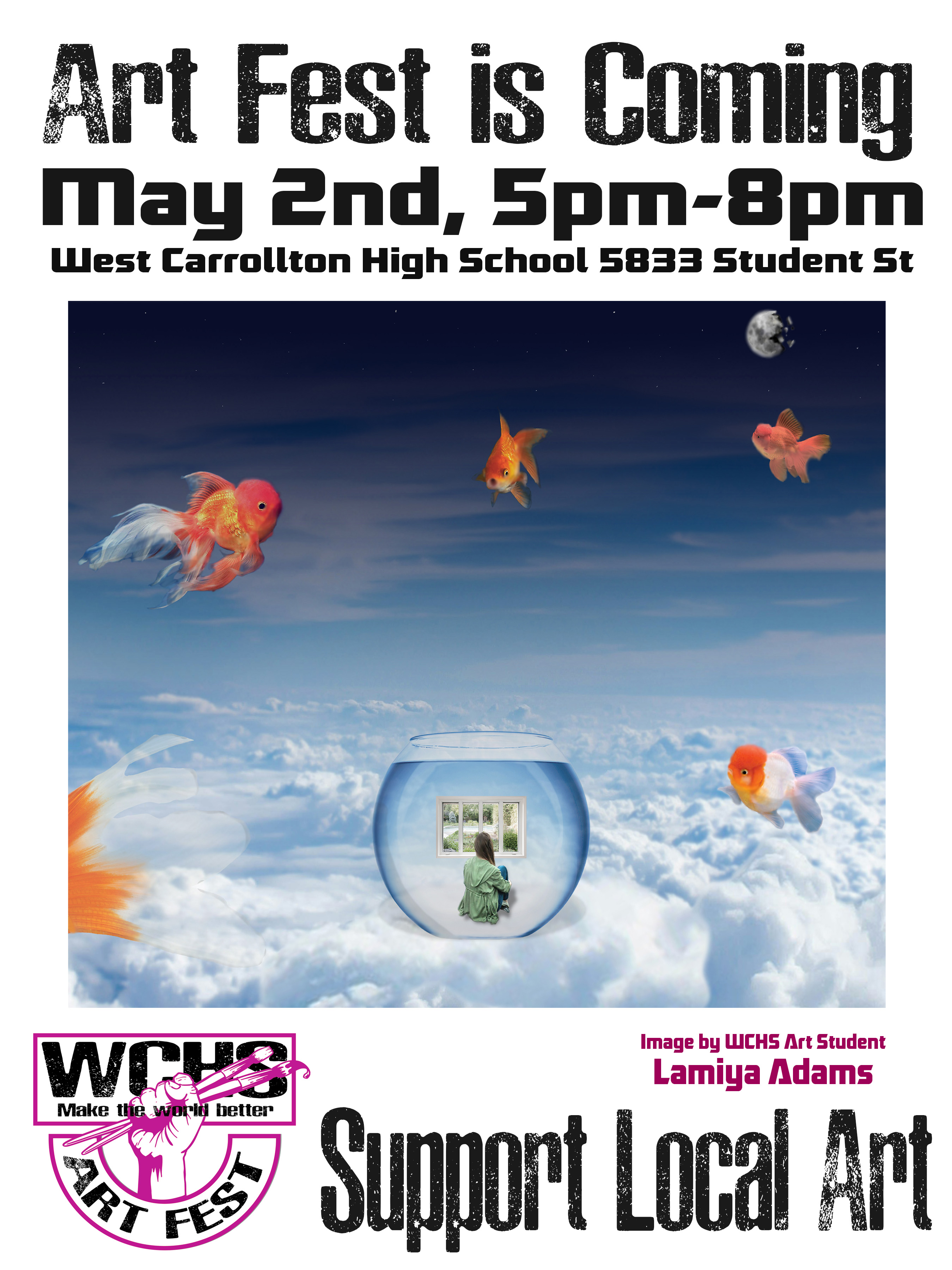 Student Produced Art Fest Flyer