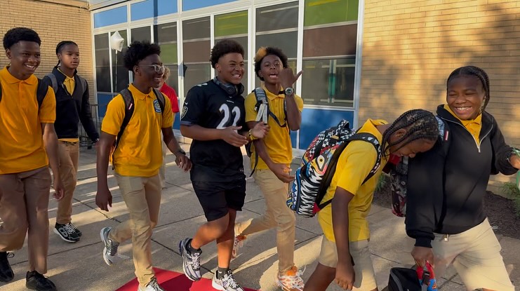 First day at Woodhome Elementary Middle School
