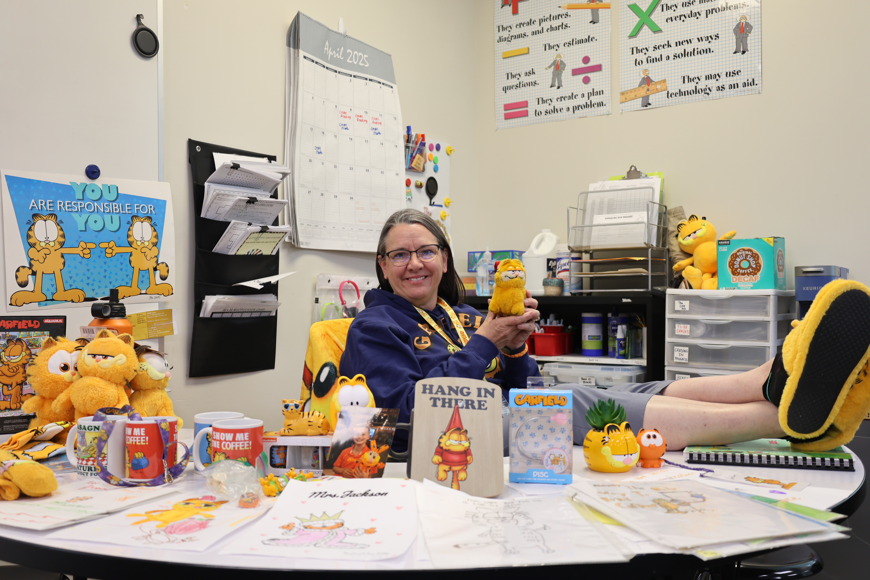 Christina Jackson with her Garfield Collection