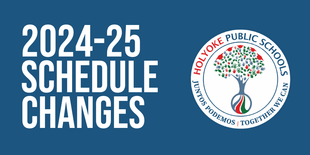 2024-25 Schedule Changes and HPS logo graphic