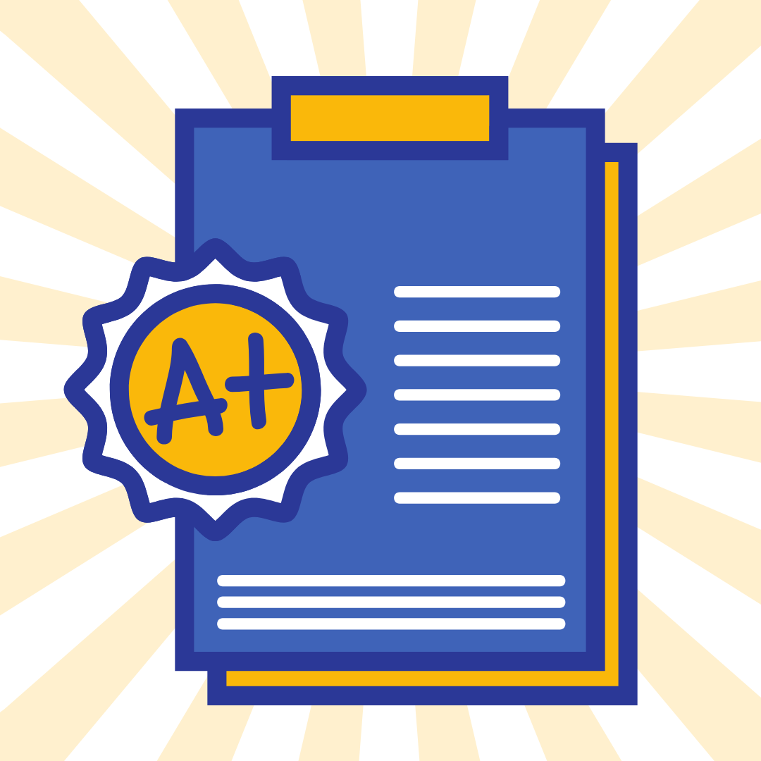Report Card with an A+