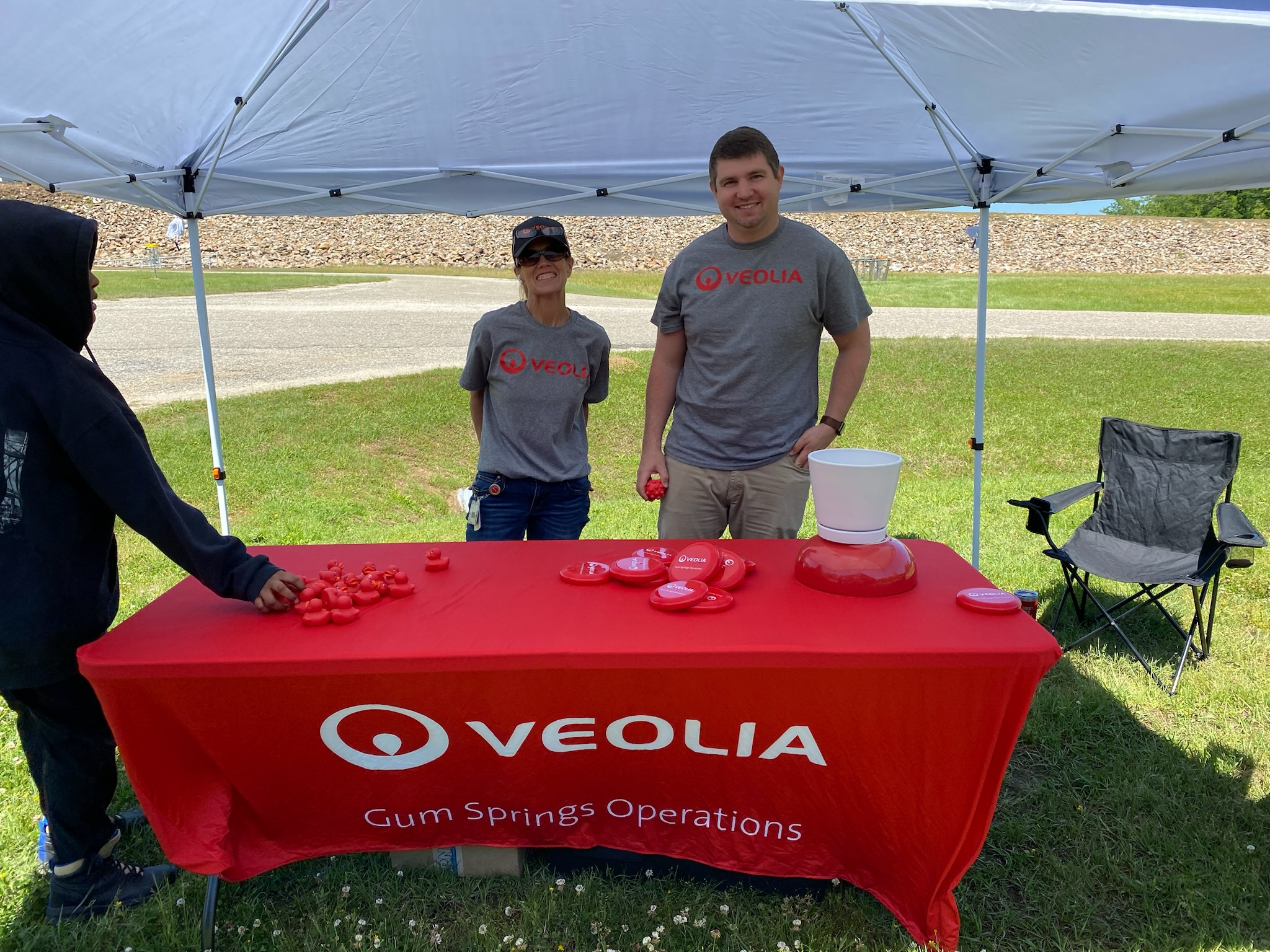 Veolia employees smiling