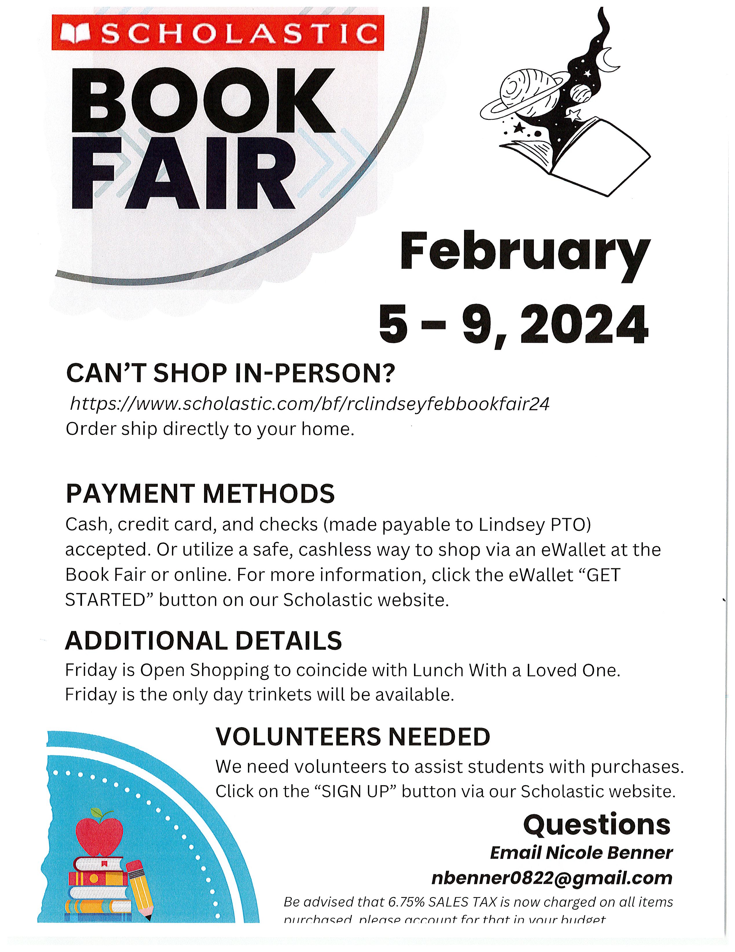 Book Fair Feb 5-9
