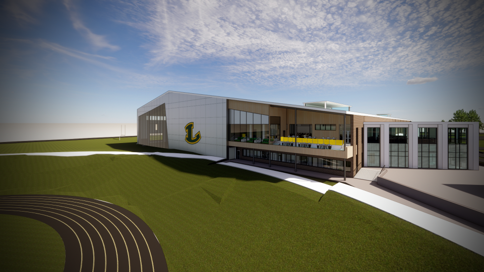 A render of the new multi-CTE building.