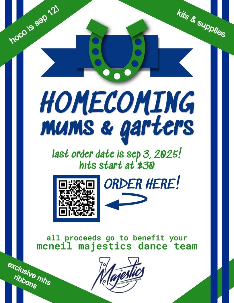 Homecoming Mums and Garters - Majestics Fundraiser