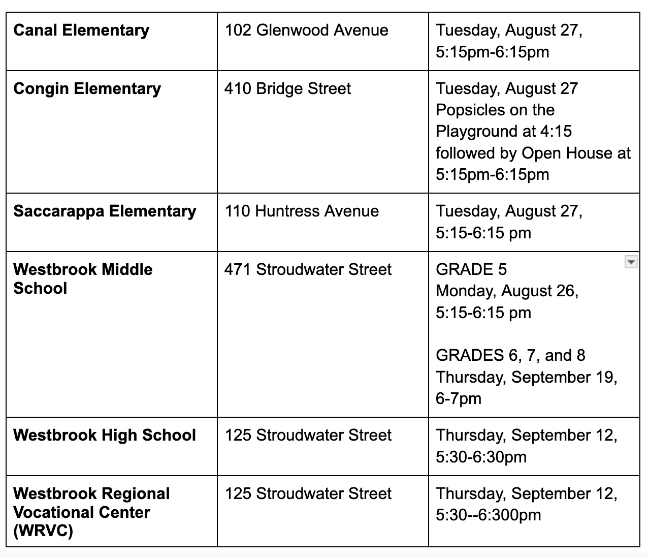 open house