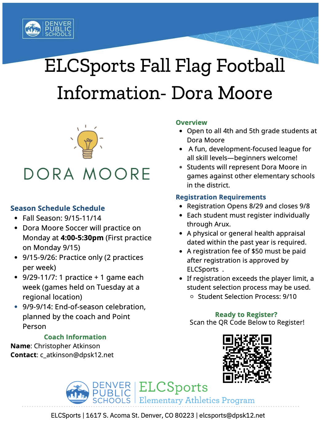Flag Football Flyer