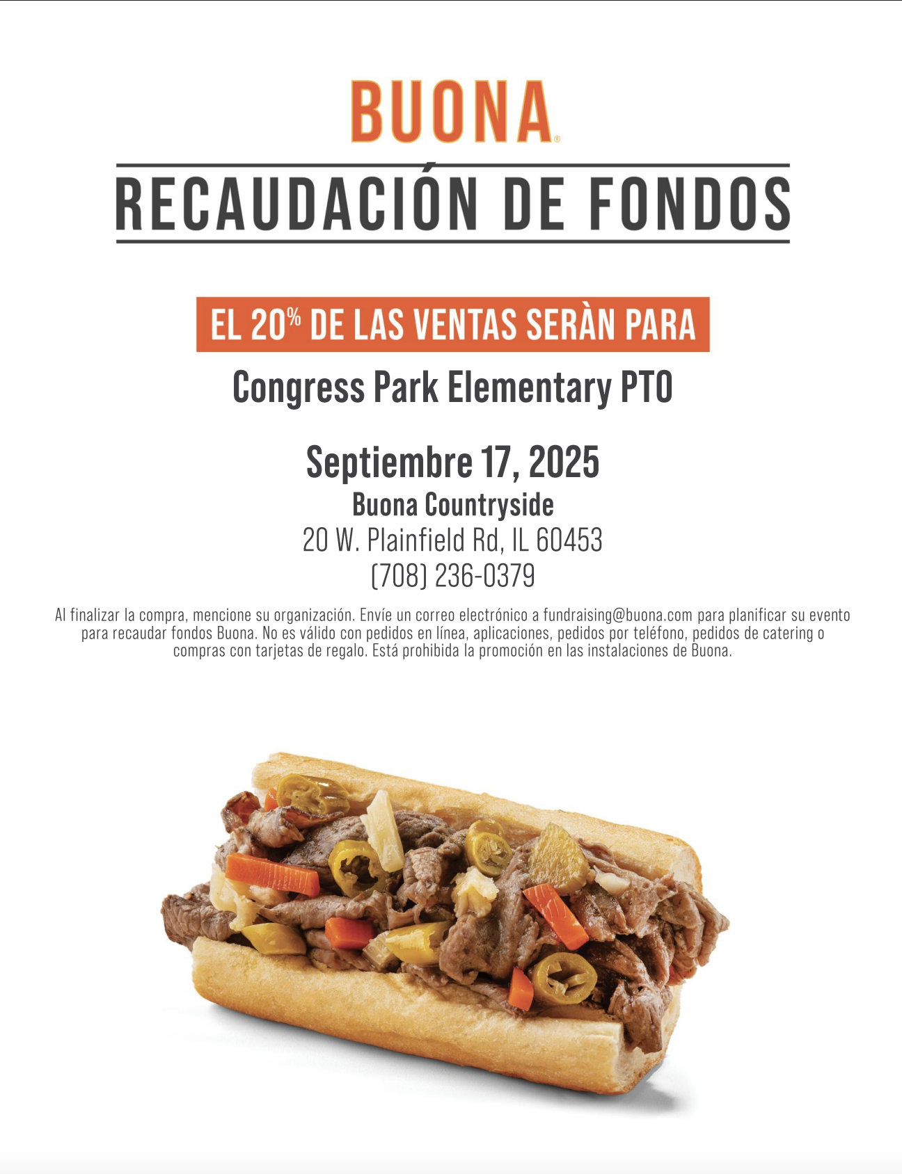 Buona Beef Spanish