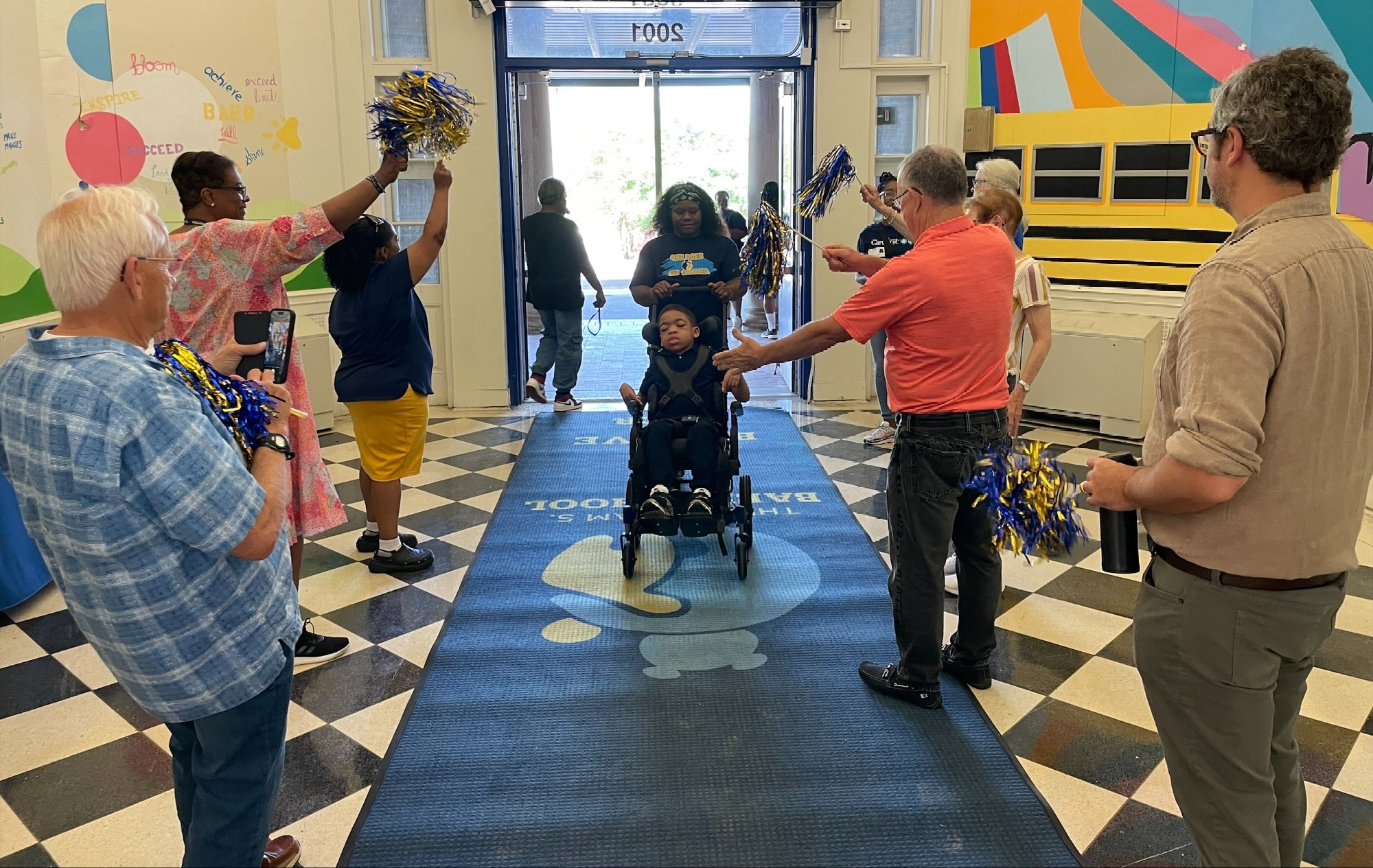 First day at William S. Baer School