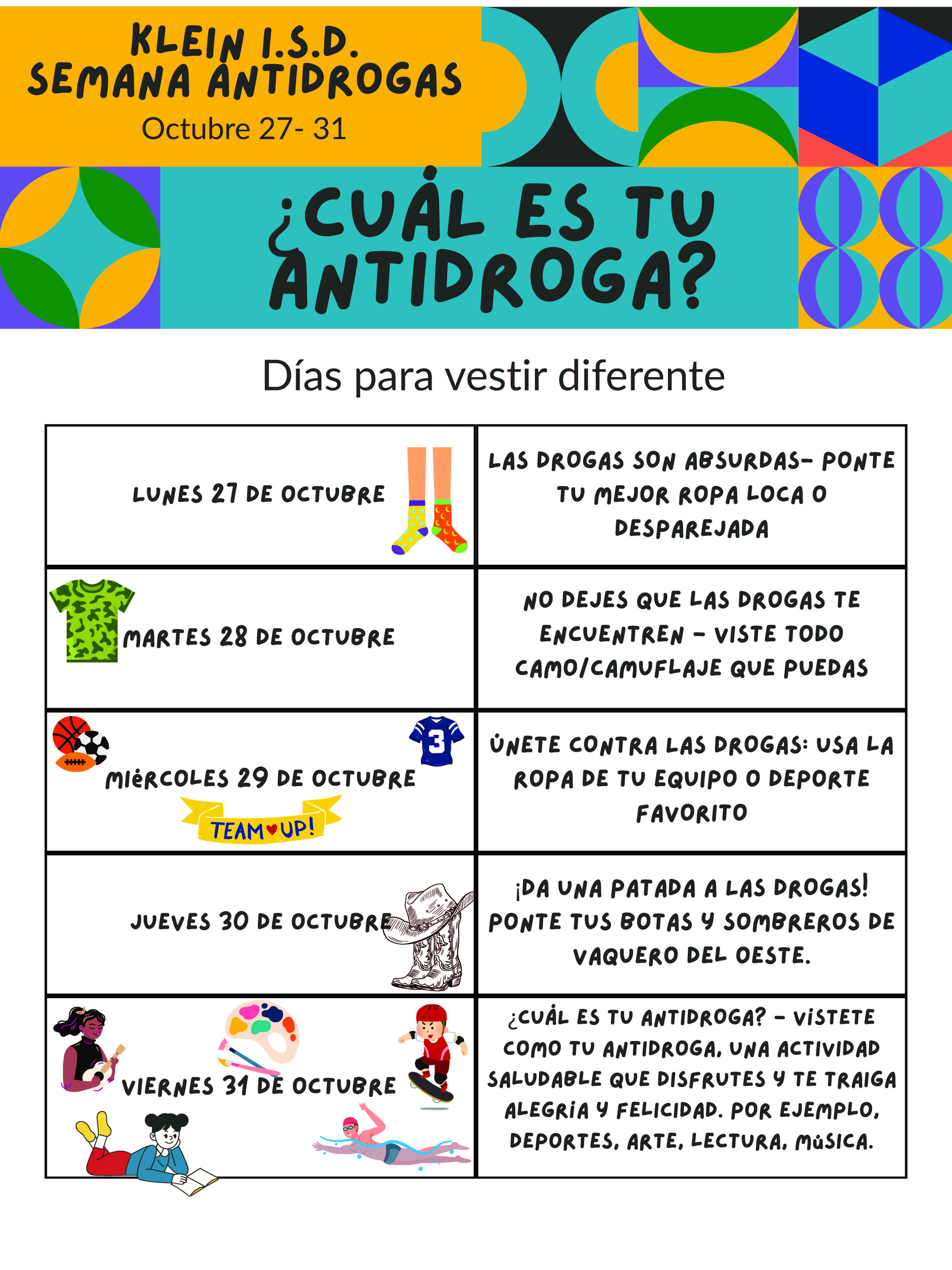 anti-drug week spanish